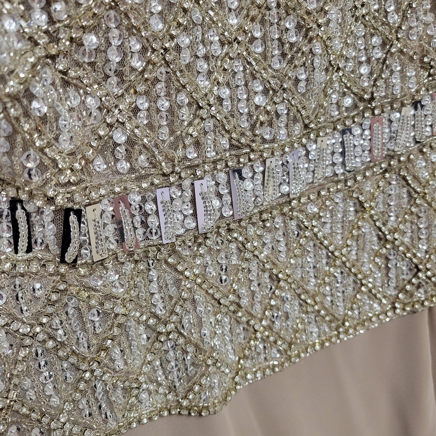 Beaded Bodice Formal Gown 16