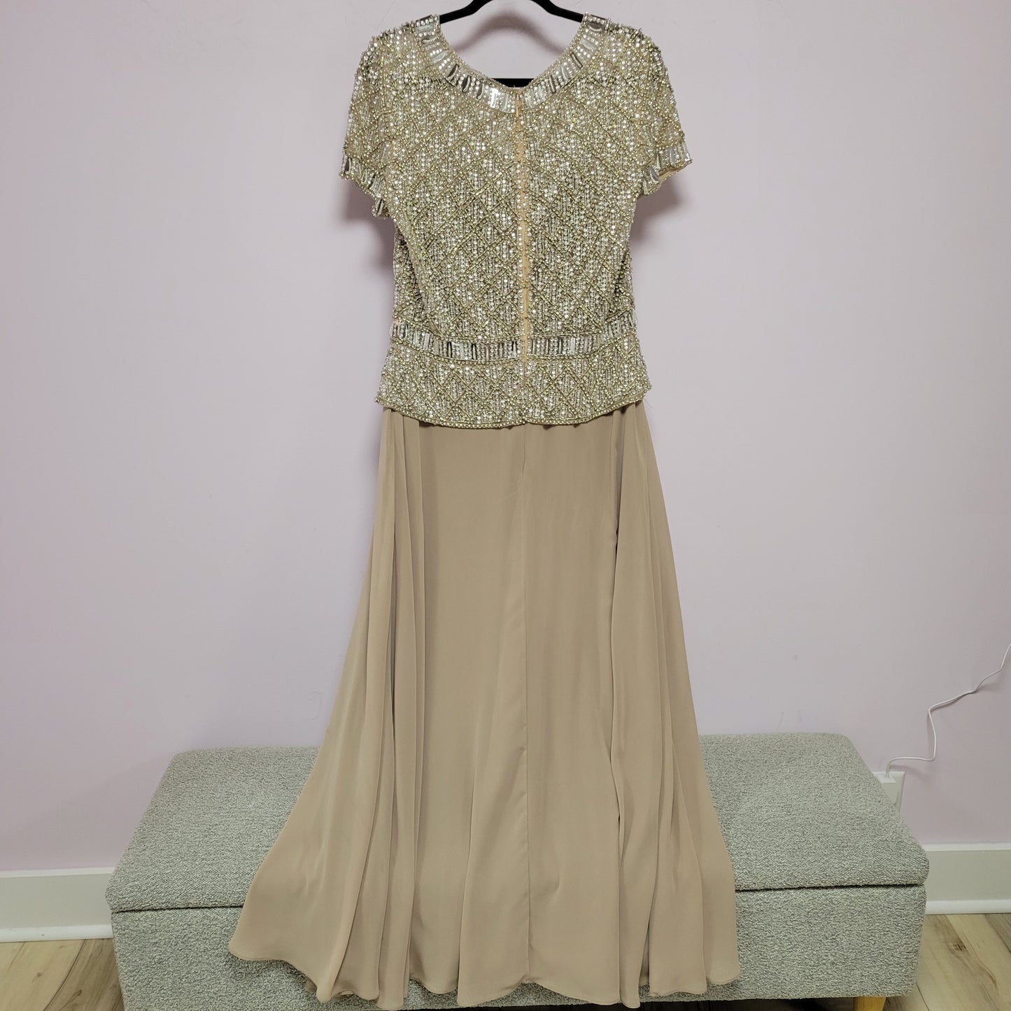 Beaded Bodice Formal Gown 16
