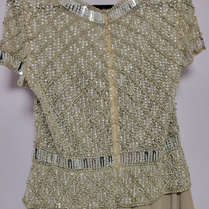 Beaded Bodice Formal Gown 16